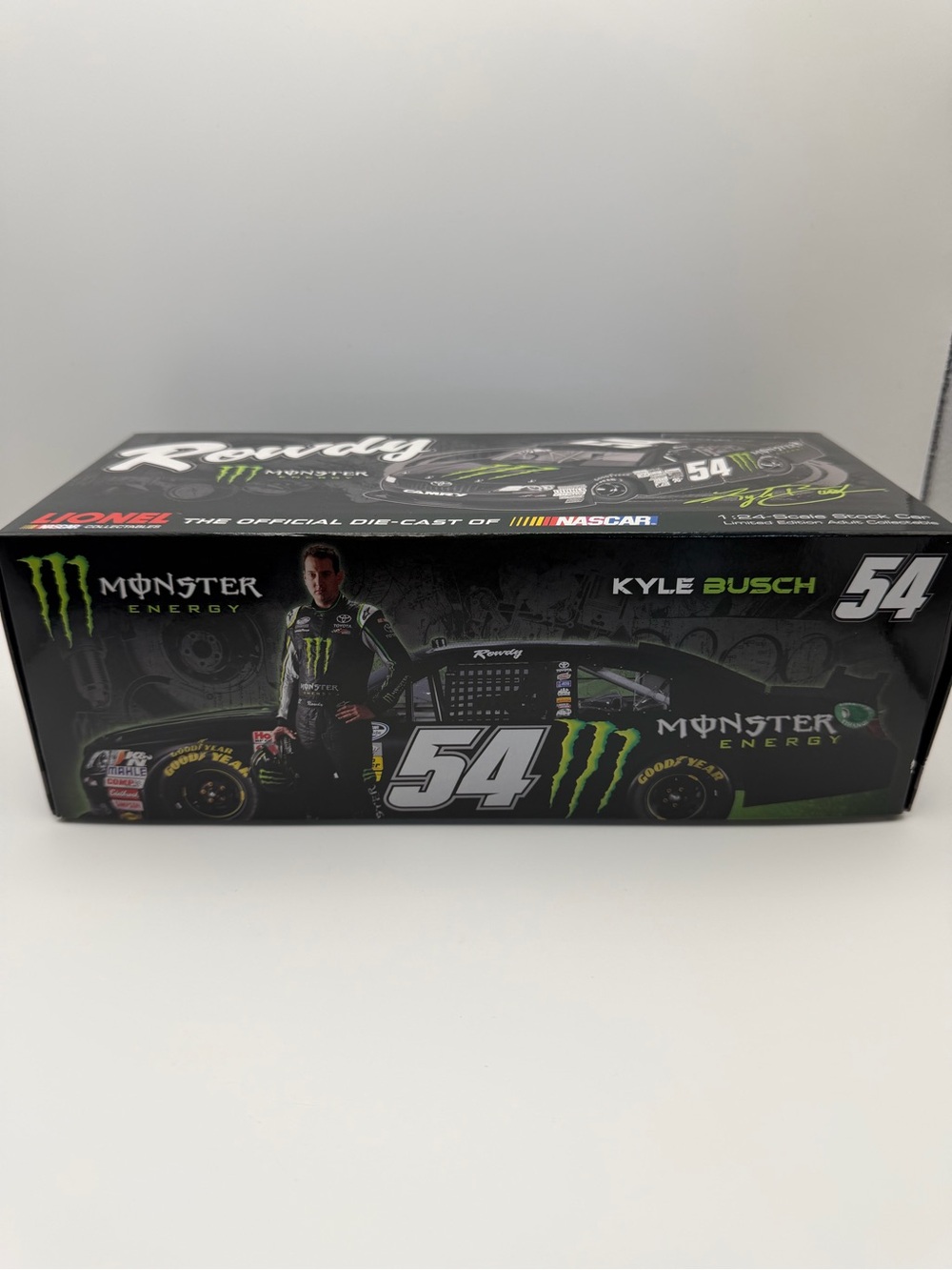 2013 Camery #54 Kyle Busch KBM Monster Energy 1:24 Scale Action Racing Stock Car